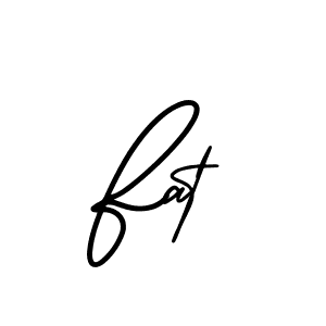 Make a beautiful signature design for name Fat. Use this online signature maker to create a handwritten signature for free. Fat signature style 3 images and pictures png