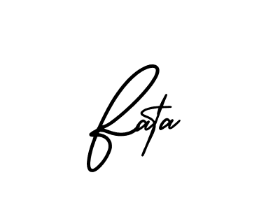 Create a beautiful signature design for name Fata. With this signature (AmerikaSignatureDemo-Regular) fonts, you can make a handwritten signature for free. Fata signature style 3 images and pictures png