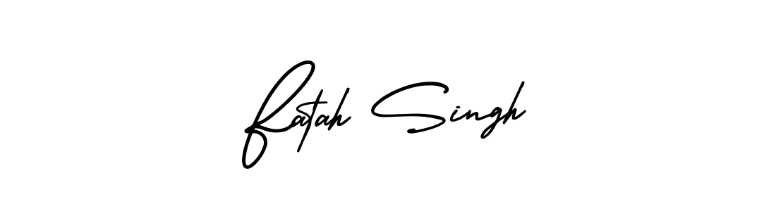 Design your own signature with our free online signature maker. With this signature software, you can create a handwritten (AmerikaSignatureDemo-Regular) signature for name Fatah Singh. Fatah Singh signature style 3 images and pictures png