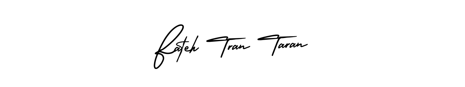 Create a beautiful signature design for name Fateh Tran Taran. With this signature (AmerikaSignatureDemo-Regular) fonts, you can make a handwritten signature for free. Fateh Tran Taran signature style 3 images and pictures png