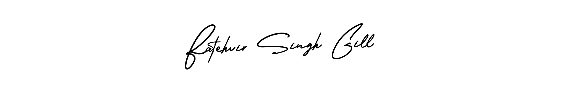 Make a beautiful signature design for name Fatehvir Singh Gill. With this signature (AmerikaSignatureDemo-Regular) style, you can create a handwritten signature for free. Fatehvir Singh Gill signature style 3 images and pictures png