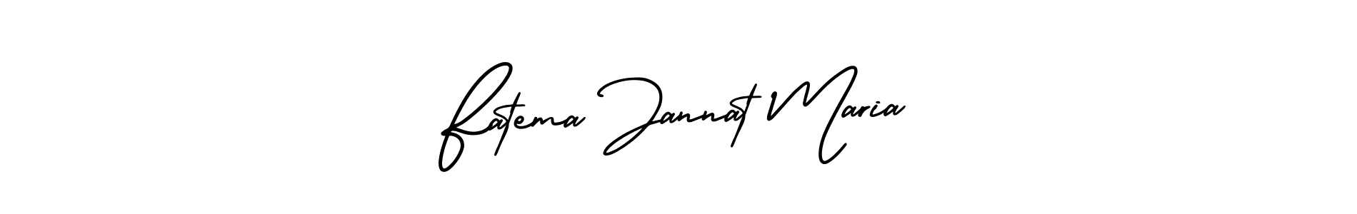 It looks lik you need a new signature style for name Fatema Jannat Maria. Design unique handwritten (AmerikaSignatureDemo-Regular) signature with our free signature maker in just a few clicks. Fatema Jannat Maria signature style 3 images and pictures png