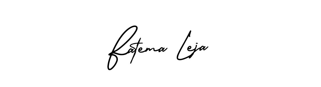 Create a beautiful signature design for name Fatema Leja. With this signature (AmerikaSignatureDemo-Regular) fonts, you can make a handwritten signature for free. Fatema Leja signature style 3 images and pictures png