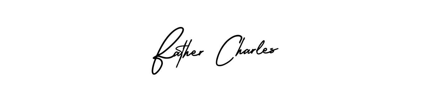 How to make Father Charles name signature. Use AmerikaSignatureDemo-Regular style for creating short signs online. This is the latest handwritten sign. Father Charles signature style 3 images and pictures png