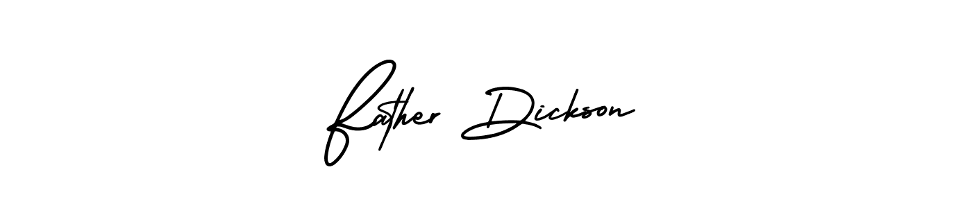 How to make Father Dickson name signature. Use AmerikaSignatureDemo-Regular style for creating short signs online. This is the latest handwritten sign. Father Dickson signature style 3 images and pictures png