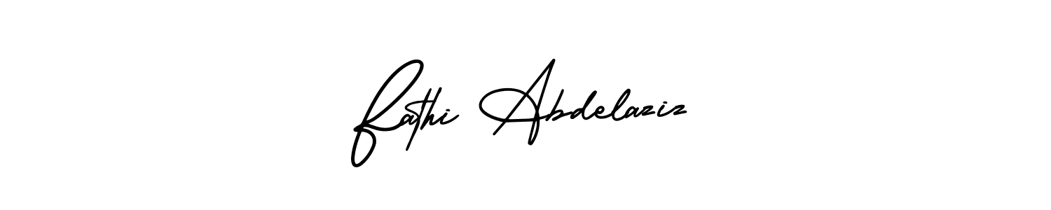 Make a short Fathi Abdelaziz signature style. Manage your documents anywhere anytime using AmerikaSignatureDemo-Regular. Create and add eSignatures, submit forms, share and send files easily. Fathi Abdelaziz signature style 3 images and pictures png