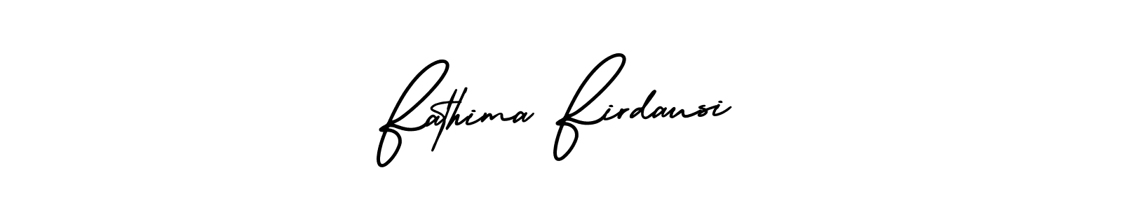 Also You can easily find your signature by using the search form. We will create Fathima Firdausi name handwritten signature images for you free of cost using AmerikaSignatureDemo-Regular sign style. Fathima Firdausi signature style 3 images and pictures png