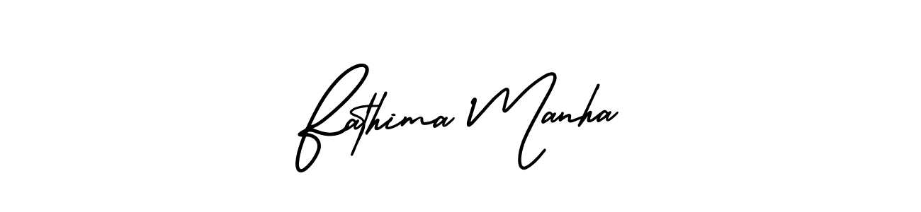 How to Draw Fathima Manha signature style? AmerikaSignatureDemo-Regular is a latest design signature styles for name Fathima Manha. Fathima Manha signature style 3 images and pictures png