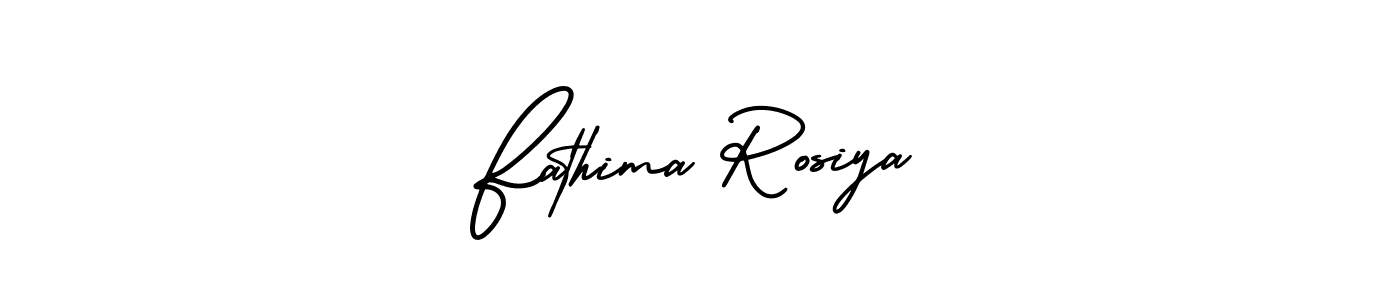 Create a beautiful signature design for name Fathima Rosiya. With this signature (AmerikaSignatureDemo-Regular) fonts, you can make a handwritten signature for free. Fathima Rosiya signature style 3 images and pictures png