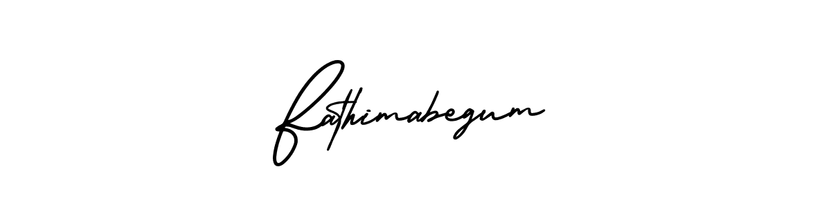 Make a beautiful signature design for name Fathimabegum. With this signature (AmerikaSignatureDemo-Regular) style, you can create a handwritten signature for free. Fathimabegum signature style 3 images and pictures png