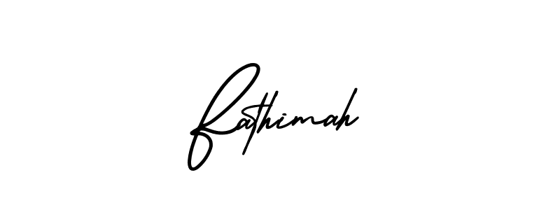 Create a beautiful signature design for name Fathimah. With this signature (AmerikaSignatureDemo-Regular) fonts, you can make a handwritten signature for free. Fathimah signature style 3 images and pictures png