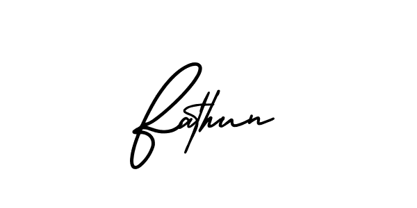 Make a beautiful signature design for name Fathun. Use this online signature maker to create a handwritten signature for free. Fathun signature style 3 images and pictures png