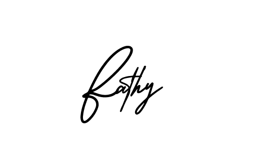 Also You can easily find your signature by using the search form. We will create Fathy name handwritten signature images for you free of cost using AmerikaSignatureDemo-Regular sign style. Fathy signature style 3 images and pictures png