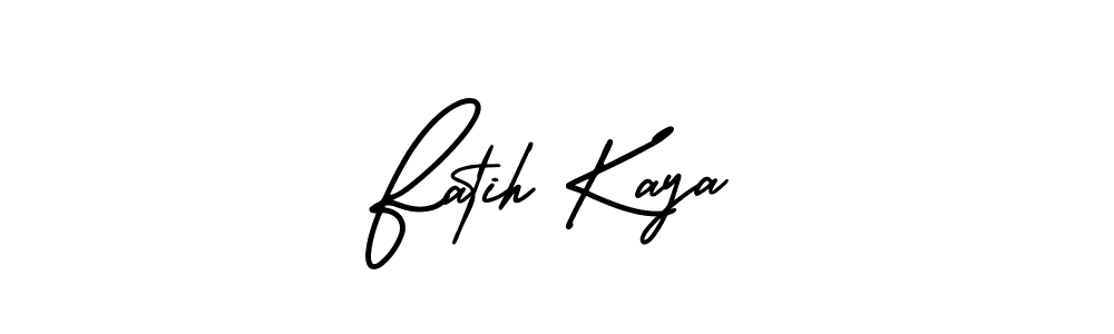 Make a beautiful signature design for name Fatih Kaya. With this signature (AmerikaSignatureDemo-Regular) style, you can create a handwritten signature for free. Fatih Kaya signature style 3 images and pictures png