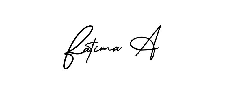 Make a beautiful signature design for name Fatima A. Use this online signature maker to create a handwritten signature for free. Fatima A signature style 3 images and pictures png