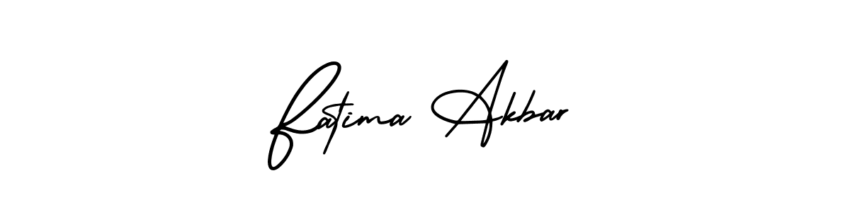 Create a beautiful signature design for name Fatima Akbar. With this signature (AmerikaSignatureDemo-Regular) fonts, you can make a handwritten signature for free. Fatima Akbar signature style 3 images and pictures png