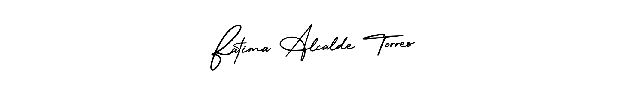 The best way (AmerikaSignatureDemo-Regular) to make a short signature is to pick only two or three words in your name. The name Fatima Alcalde Torres include a total of six letters. For converting this name. Fatima Alcalde Torres signature style 3 images and pictures png