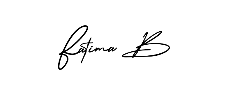 Best and Professional Signature Style for Fatima B. AmerikaSignatureDemo-Regular Best Signature Style Collection. Fatima B signature style 3 images and pictures png