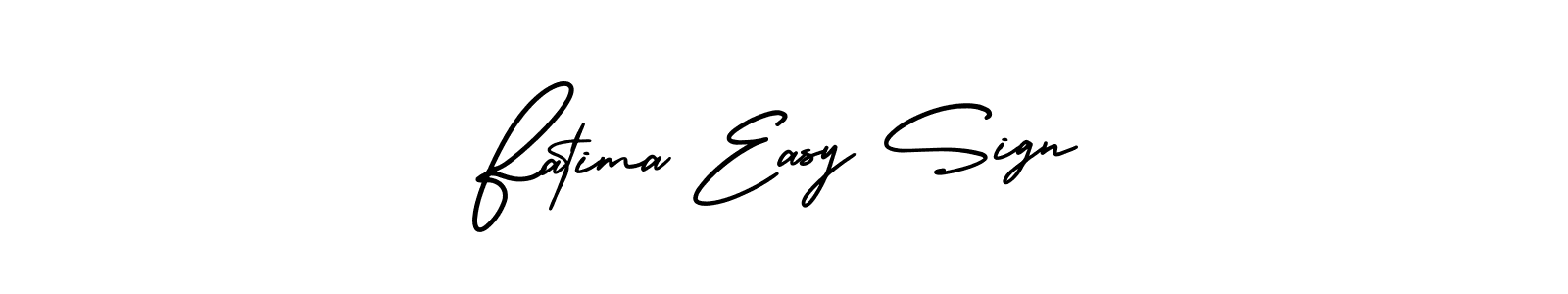 Use a signature maker to create a handwritten signature online. With this signature software, you can design (AmerikaSignatureDemo-Regular) your own signature for name Fatima Easy Sign. Fatima Easy Sign signature style 3 images and pictures png