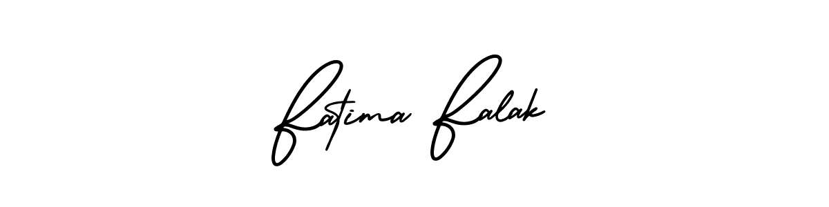 Create a beautiful signature design for name Fatima Falak. With this signature (AmerikaSignatureDemo-Regular) fonts, you can make a handwritten signature for free. Fatima Falak signature style 3 images and pictures png