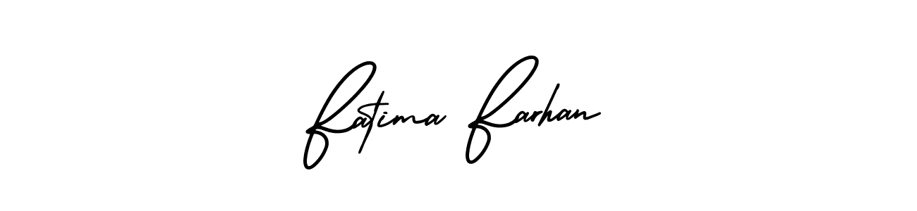 AmerikaSignatureDemo-Regular is a professional signature style that is perfect for those who want to add a touch of class to their signature. It is also a great choice for those who want to make their signature more unique. Get Fatima Farhan name to fancy signature for free. Fatima Farhan signature style 3 images and pictures png