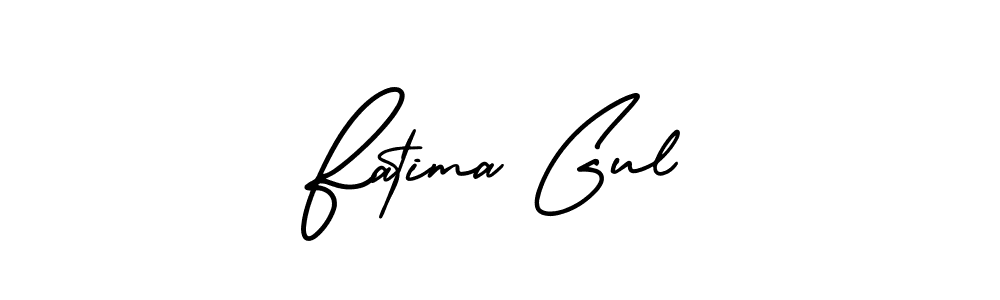 Design your own signature with our free online signature maker. With this signature software, you can create a handwritten (AmerikaSignatureDemo-Regular) signature for name Fatima Gul. Fatima Gul signature style 3 images and pictures png