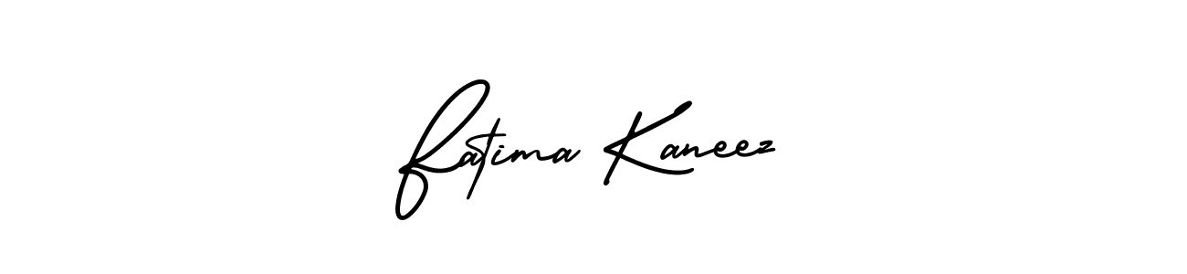 Use a signature maker to create a handwritten signature online. With this signature software, you can design (AmerikaSignatureDemo-Regular) your own signature for name Fatima Kaneez. Fatima Kaneez signature style 3 images and pictures png