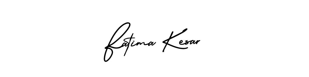 Best and Professional Signature Style for Fatima Kesar. AmerikaSignatureDemo-Regular Best Signature Style Collection. Fatima Kesar signature style 3 images and pictures png