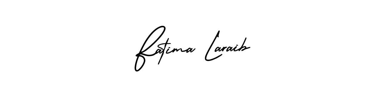 Create a beautiful signature design for name Fatima Laraib. With this signature (AmerikaSignatureDemo-Regular) fonts, you can make a handwritten signature for free. Fatima Laraib signature style 3 images and pictures png