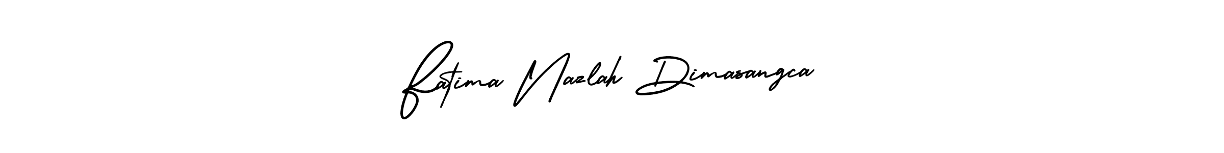 See photos of Fatima Nazlah Dimasangca official signature by Spectra . Check more albums & portfolios. Read reviews & check more about AmerikaSignatureDemo-Regular font. Fatima Nazlah Dimasangca signature style 3 images and pictures png