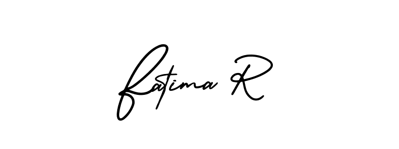 How to Draw Fatima R signature style? AmerikaSignatureDemo-Regular is a latest design signature styles for name Fatima R. Fatima R signature style 3 images and pictures png