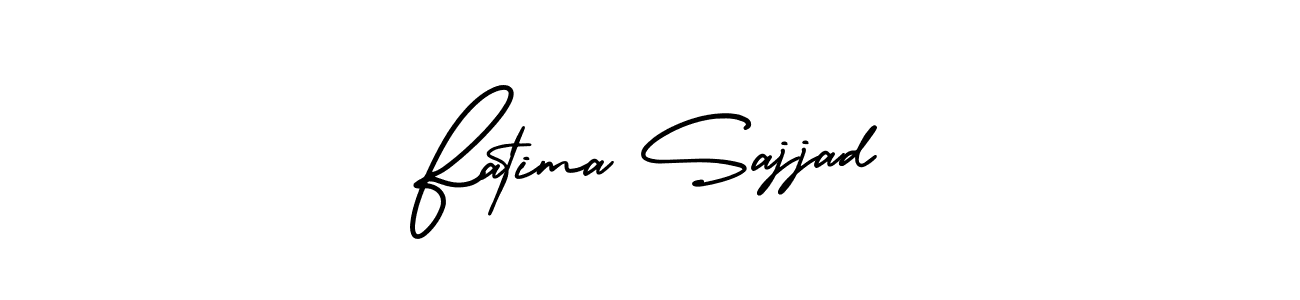The best way (AmerikaSignatureDemo-Regular) to make a short signature is to pick only two or three words in your name. The name Fatima Sajjad include a total of six letters. For converting this name. Fatima Sajjad signature style 3 images and pictures png