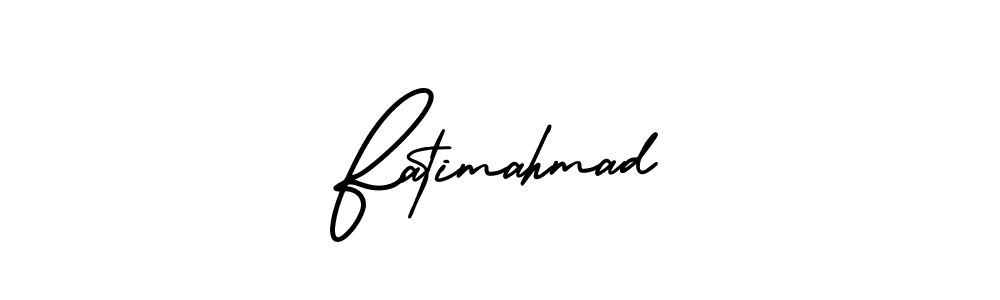 Use a signature maker to create a handwritten signature online. With this signature software, you can design (AmerikaSignatureDemo-Regular) your own signature for name Fatimahmad. Fatimahmad signature style 3 images and pictures png