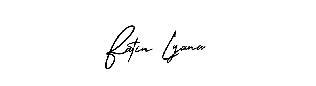 Best and Professional Signature Style for Fatin Lyana. AmerikaSignatureDemo-Regular Best Signature Style Collection. Fatin Lyana signature style 3 images and pictures png