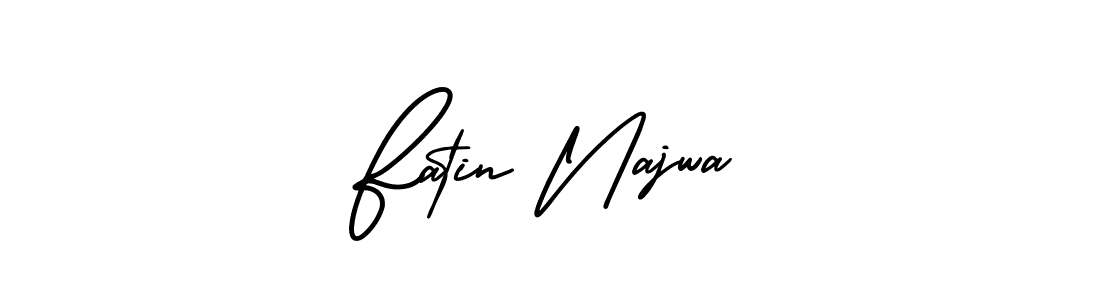 Fatin Najwa stylish signature style. Best Handwritten Sign (AmerikaSignatureDemo-Regular) for my name. Handwritten Signature Collection Ideas for my name Fatin Najwa. Fatin Najwa signature style 3 images and pictures png