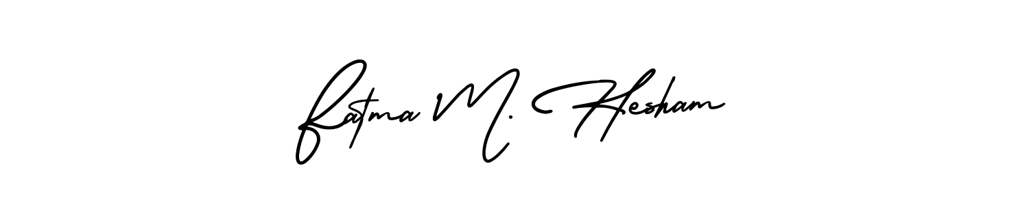 It looks lik you need a new signature style for name Fatma M. Hesham. Design unique handwritten (AmerikaSignatureDemo-Regular) signature with our free signature maker in just a few clicks. Fatma M. Hesham signature style 3 images and pictures png