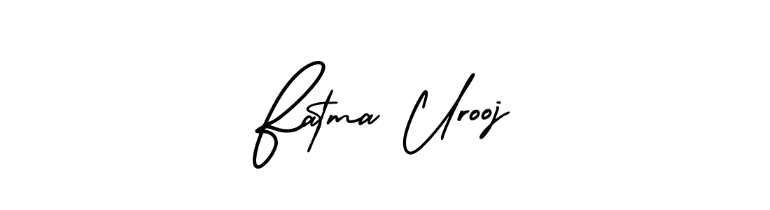 Make a beautiful signature design for name Fatma Urooj. With this signature (AmerikaSignatureDemo-Regular) style, you can create a handwritten signature for free. Fatma Urooj signature style 3 images and pictures png