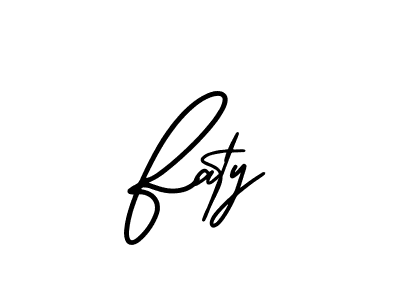 This is the best signature style for the Faty name. Also you like these signature font (AmerikaSignatureDemo-Regular). Mix name signature. Faty signature style 3 images and pictures png