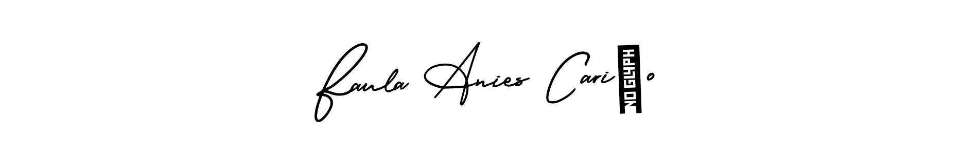 It looks lik you need a new signature style for name Faula Anies Cariño. Design unique handwritten (AmerikaSignatureDemo-Regular) signature with our free signature maker in just a few clicks. Faula Anies Cariño signature style 3 images and pictures png