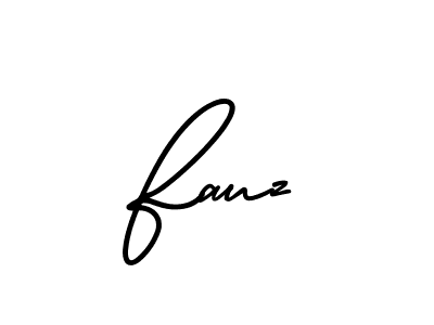 Make a beautiful signature design for name Fauz. With this signature (AmerikaSignatureDemo-Regular) style, you can create a handwritten signature for free. Fauz signature style 3 images and pictures png