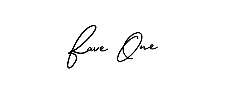 How to make Fave One name signature. Use AmerikaSignatureDemo-Regular style for creating short signs online. This is the latest handwritten sign. Fave One signature style 3 images and pictures png