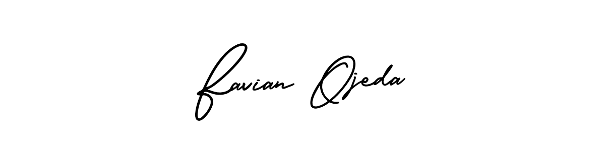 Use a signature maker to create a handwritten signature online. With this signature software, you can design (AmerikaSignatureDemo-Regular) your own signature for name Favian Ojeda. Favian Ojeda signature style 3 images and pictures png
