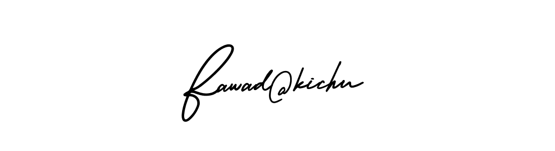 Design your own signature with our free online signature maker. With this signature software, you can create a handwritten (AmerikaSignatureDemo-Regular) signature for name Fawad@kichu. Fawad@kichu signature style 3 images and pictures png