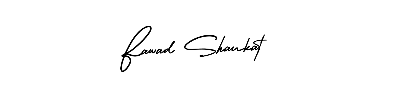 Design your own signature with our free online signature maker. With this signature software, you can create a handwritten (AmerikaSignatureDemo-Regular) signature for name Fawad Shaukat. Fawad Shaukat signature style 3 images and pictures png