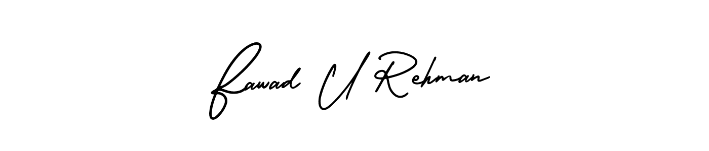 AmerikaSignatureDemo-Regular is a professional signature style that is perfect for those who want to add a touch of class to their signature. It is also a great choice for those who want to make their signature more unique. Get Fawad U Rehman name to fancy signature for free. Fawad U Rehman signature style 3 images and pictures png