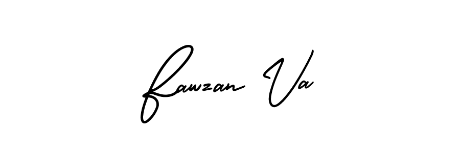 Use a signature maker to create a handwritten signature online. With this signature software, you can design (AmerikaSignatureDemo-Regular) your own signature for name Fawzan Va. Fawzan Va signature style 3 images and pictures png