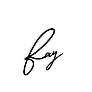 Fay stylish signature style. Best Handwritten Sign (AmerikaSignatureDemo-Regular) for my name. Handwritten Signature Collection Ideas for my name Fay. Fay signature style 3 images and pictures png