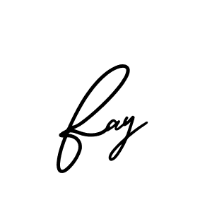 Fay stylish signature style. Best Handwritten Sign (AmerikaSignatureDemo-Regular) for my name. Handwritten Signature Collection Ideas for my name Fay. Fay signature style 3 images and pictures png