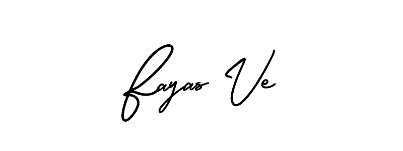 Design your own signature with our free online signature maker. With this signature software, you can create a handwritten (AmerikaSignatureDemo-Regular) signature for name Fayas Ve. Fayas Ve signature style 3 images and pictures png