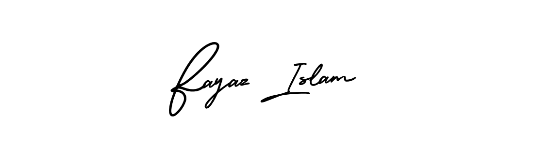 It looks lik you need a new signature style for name Fayaz Islam. Design unique handwritten (AmerikaSignatureDemo-Regular) signature with our free signature maker in just a few clicks. Fayaz Islam signature style 3 images and pictures png